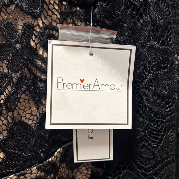 Premier Armour Black lace style dress size 14 New with Tags-#281 - Picture 4 of 6